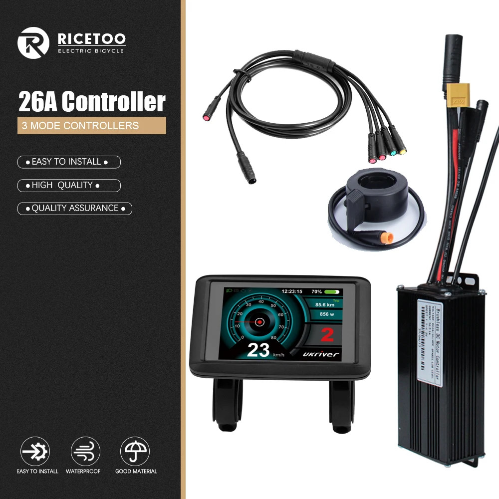 Ebike Controller 17A – 40A Three-Mode Sine Wave 24V36V48V Brushless Controller