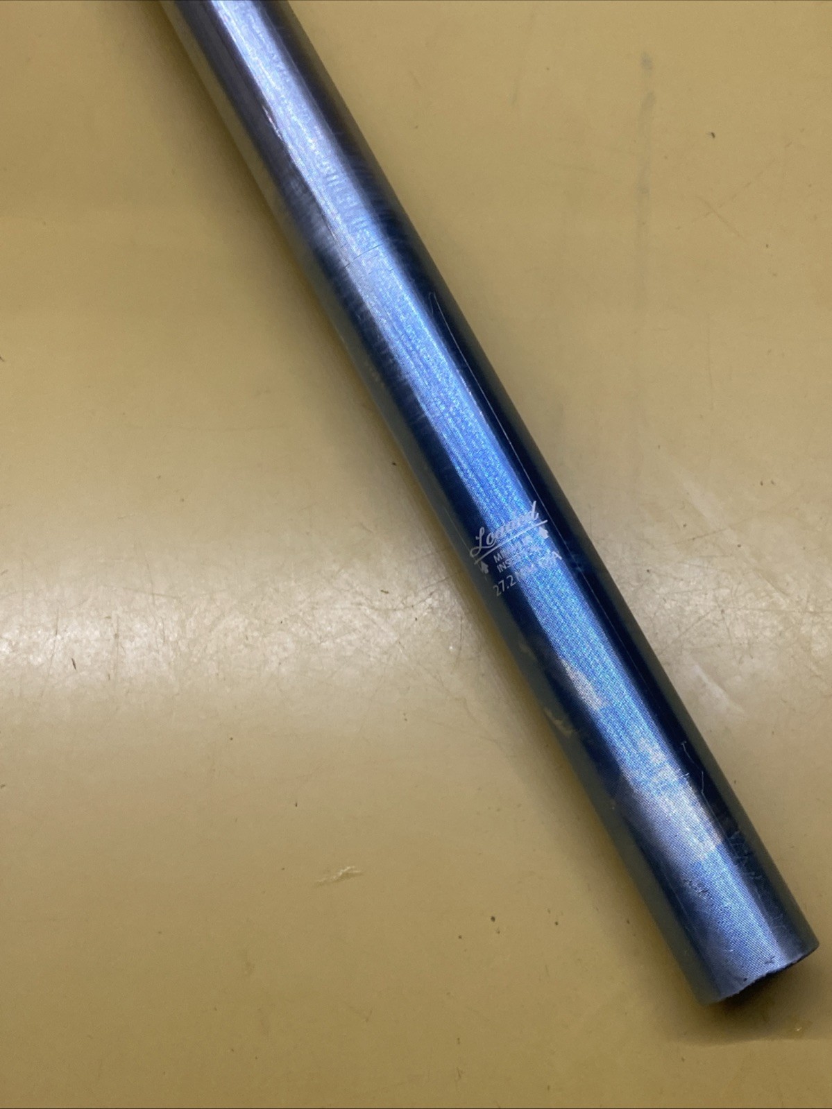 Light Blue(Faded) Silver Loaded Precision Aluminum 27.2 x 400m Straight Seatpost