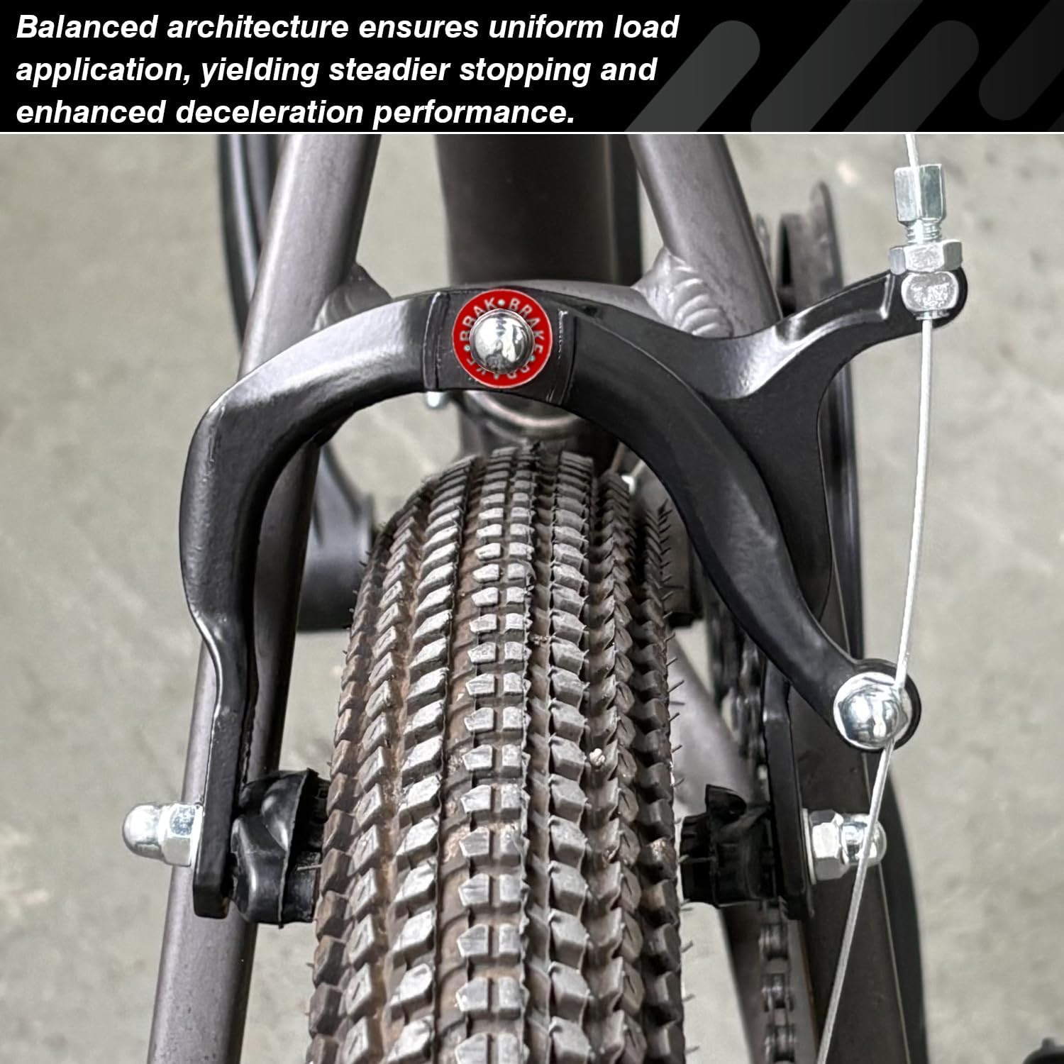Bike Brake Set, Front & Rear C Caliper Brake Kit, Bike Brake Pads, C Shape Br…