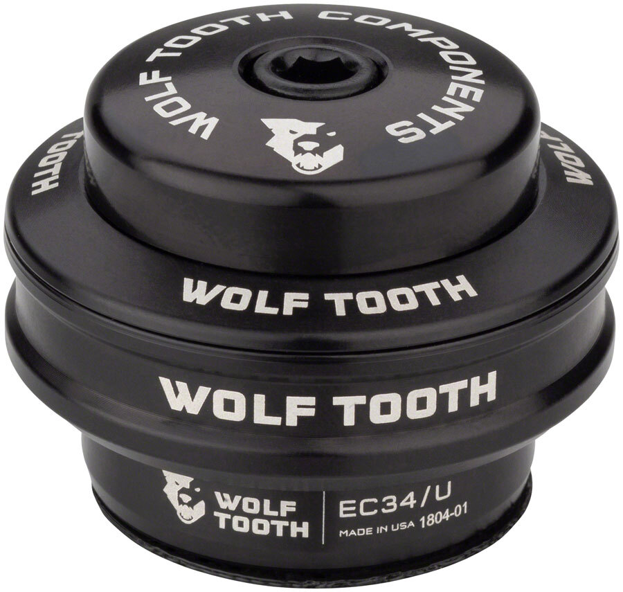 Wolf Tooth Performance Headset – EC34/28.6 Upper, 16mm Stack, Black