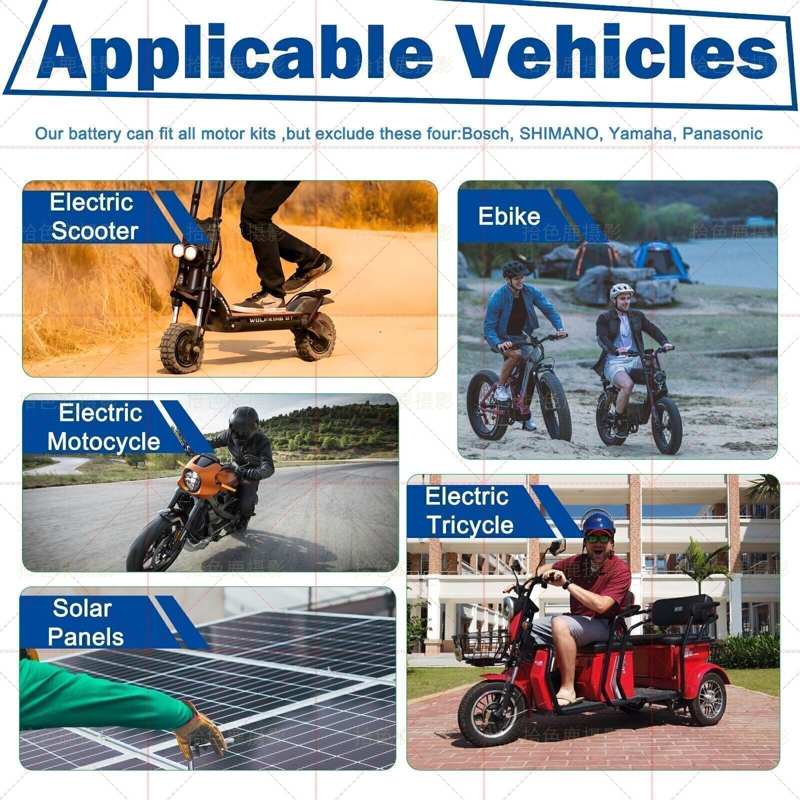 36V 20AH Lithium Ebike Battery 30A For 100W-1500W Electric Bicycle Bike Scooter