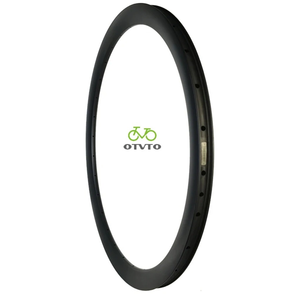 1 Pcs Gravel Carbon Rim 700C 40mm Depth 28mm Width Asymmetry Tubeless Tubular