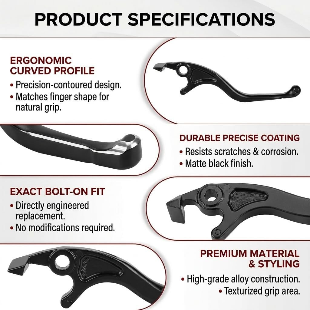 Brake Levers for Yozma IN10 Pro/Yozma IN10 Ebike, Aluminum Clutch and Brake Leve