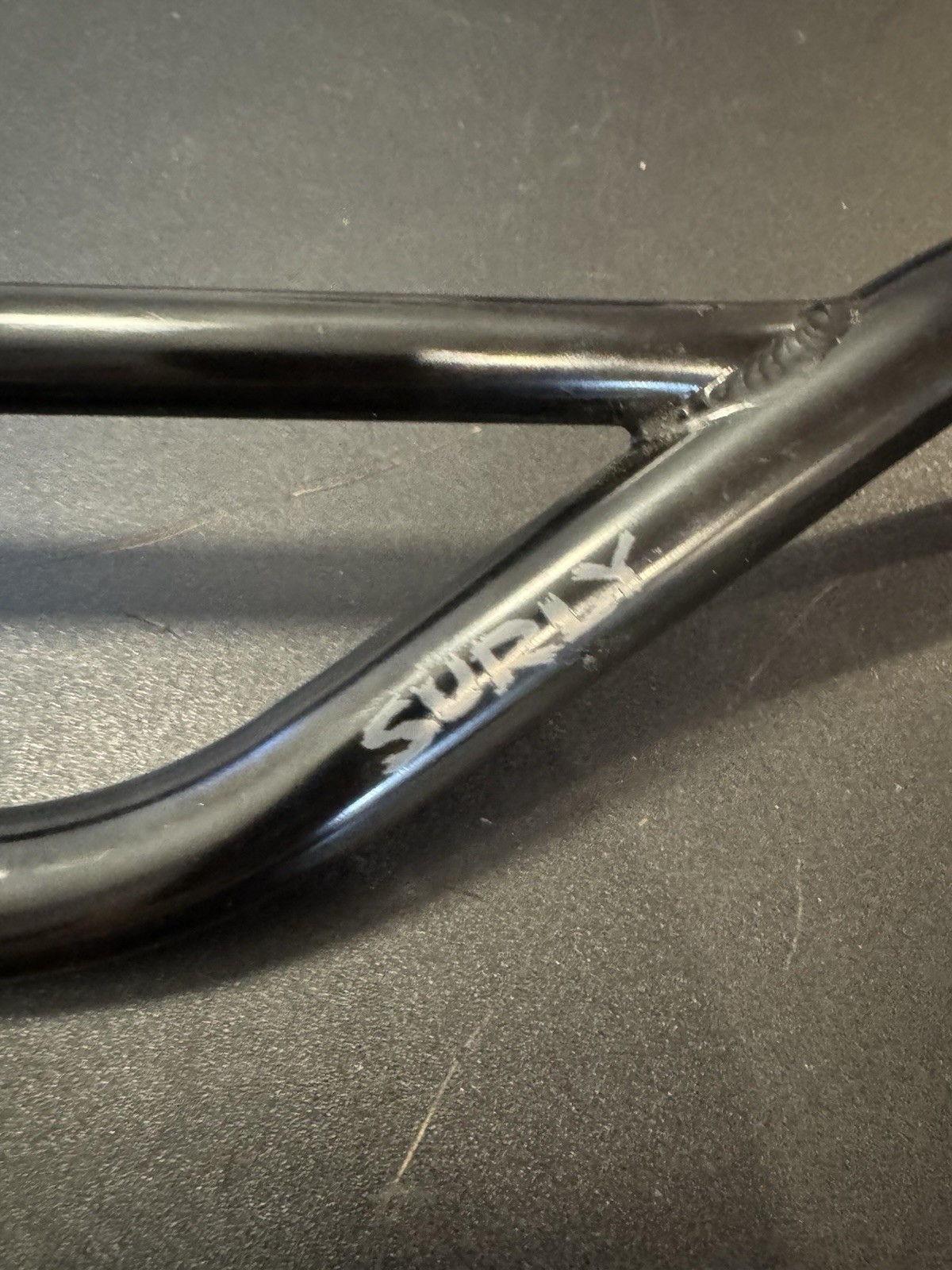 Surly Sunset Bar Handlebar 820mm 110mm Rise Chromoly Black