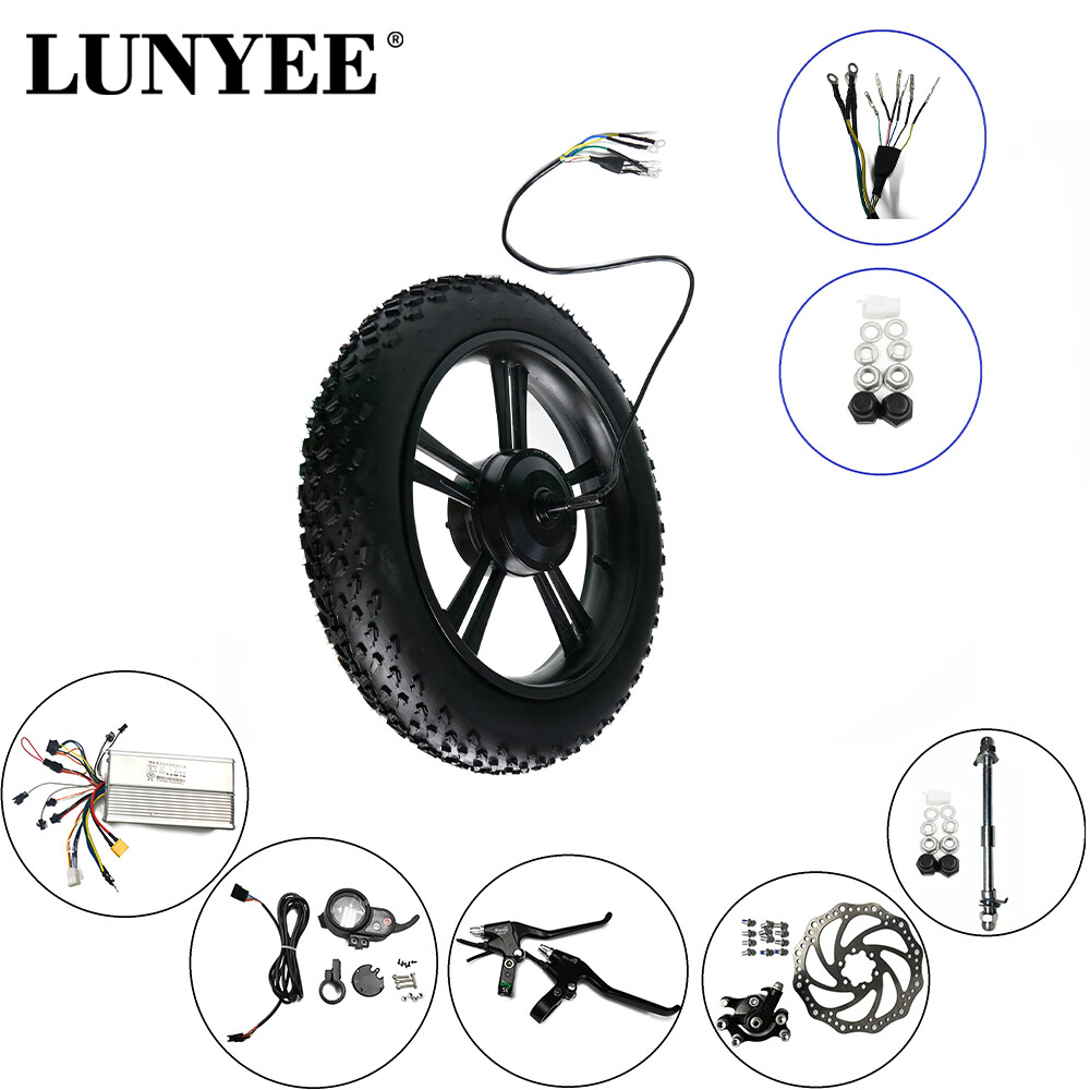 20 inch Gear Ebike Hub Motor Kit Ebike Electric Wheelbarrow Motor Conversion Set