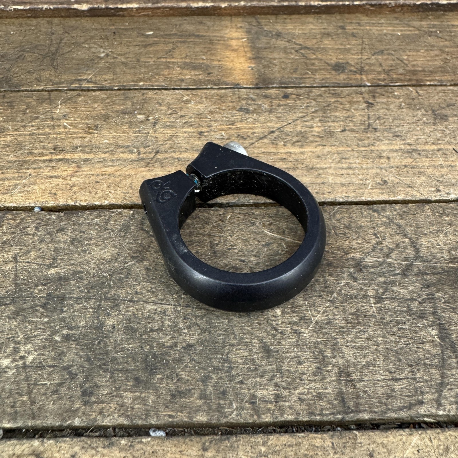 DKG Seatpost Clamp 35.0 Mm Black Alloy Bolt-On MTB Road Bike Collar Garoutte