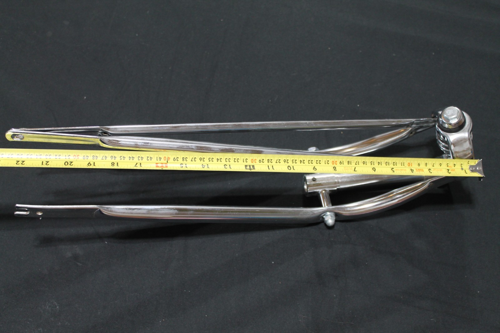 Vintage Chrome Springer Bicycle Front Fork Suspension Assembly Chopper Cruiser
