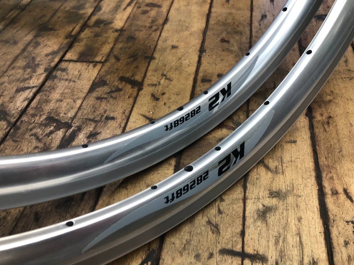 NOS Campagnolo K2 28268ft Vintage 26″ Rims 28 Hole Polished Italy – Priced Each