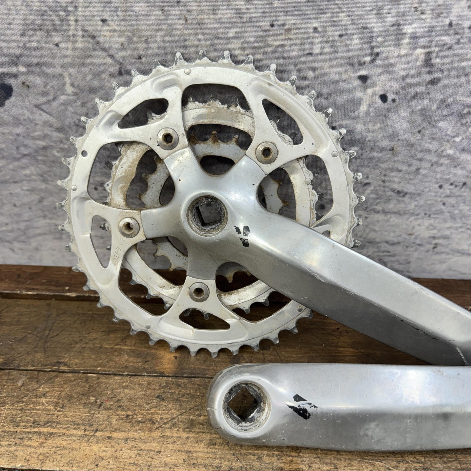 Vintage Sugino Triple Crankset 175mm Specialized Strongarm 42/32/22T 90s MTB