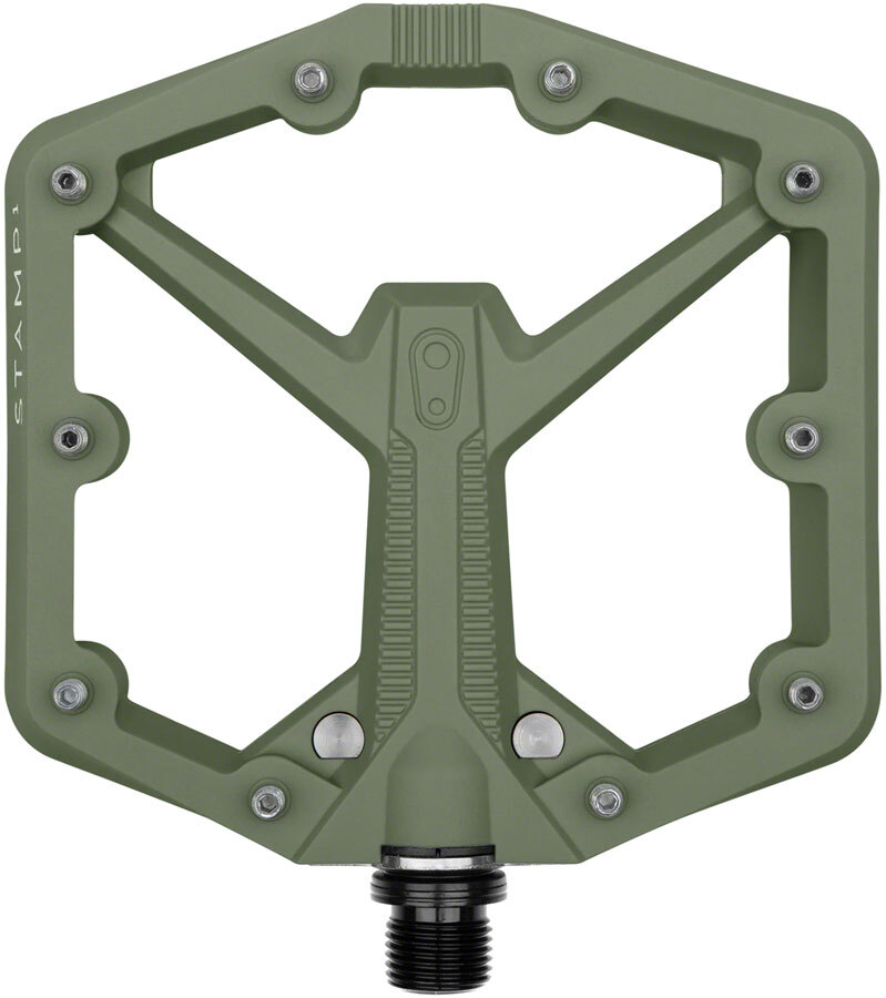 Crankbrothers Stamp 1 Gen 2 Pedals – Platform, Composite, 9/16″, Green, Large