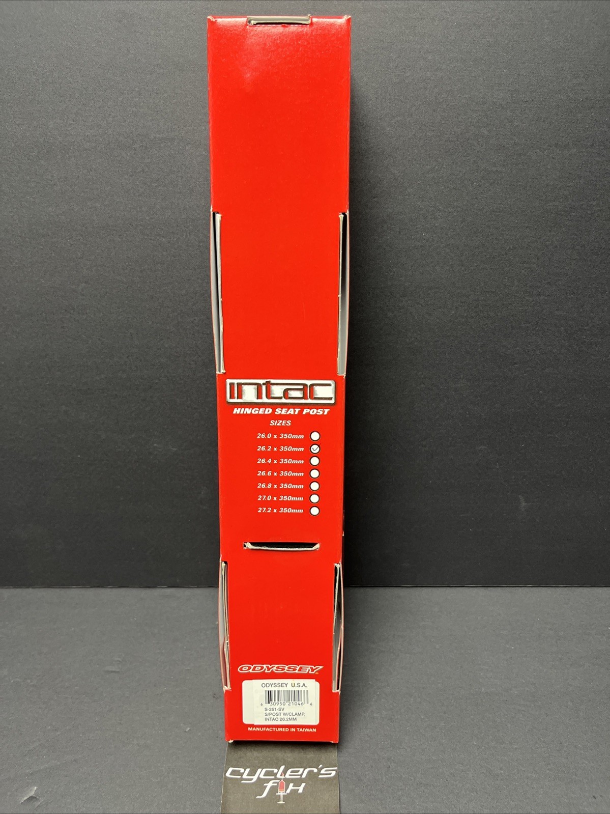 NOS Odyssey Intac 26.2mm X 350mm Alloy Railed BMX Mtb Seat Post Fit: GT Redline