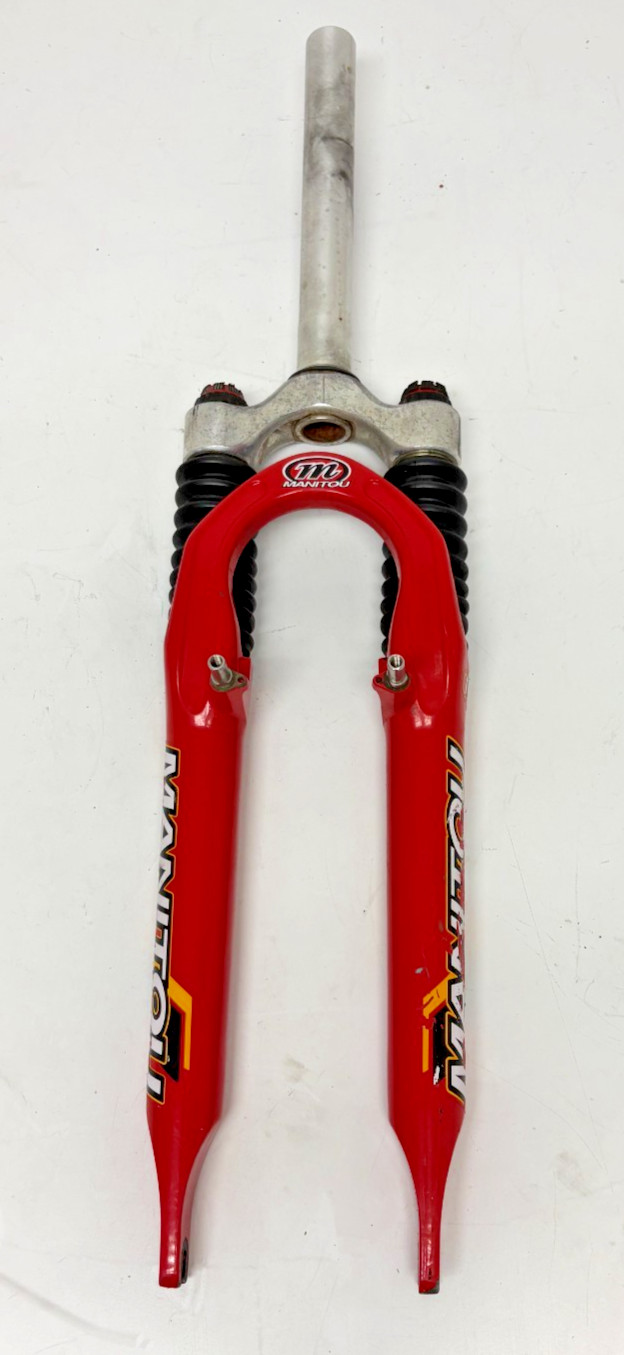 Vintage Manitou Spyder R 26″ QR Mtn Bike Suspension Fork 215mm 1-1/8″ Steerer