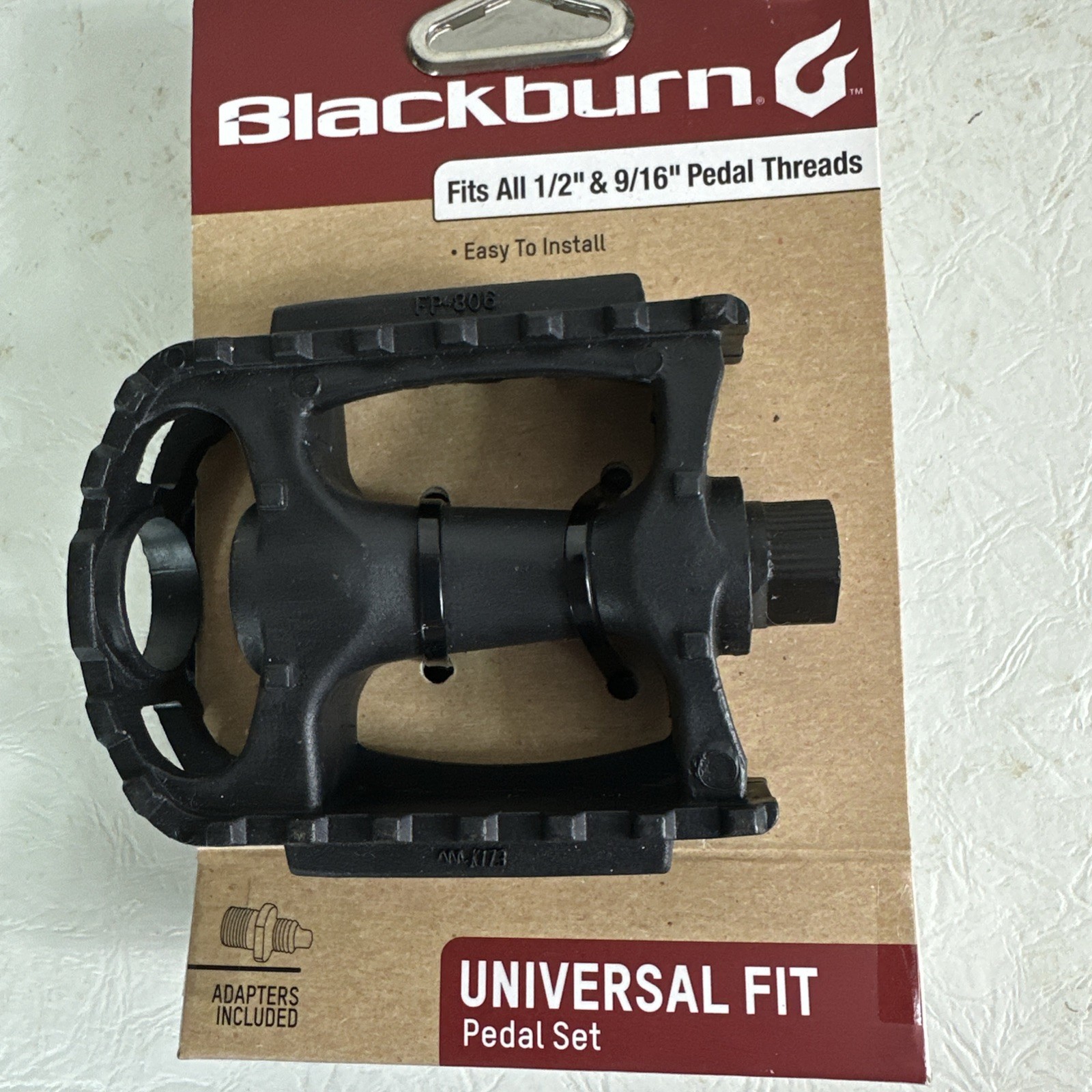 2 Sets Blackburn Universal Fit Pedal Set – Fits All 1/2″ & 9/16″ Threads – NEW