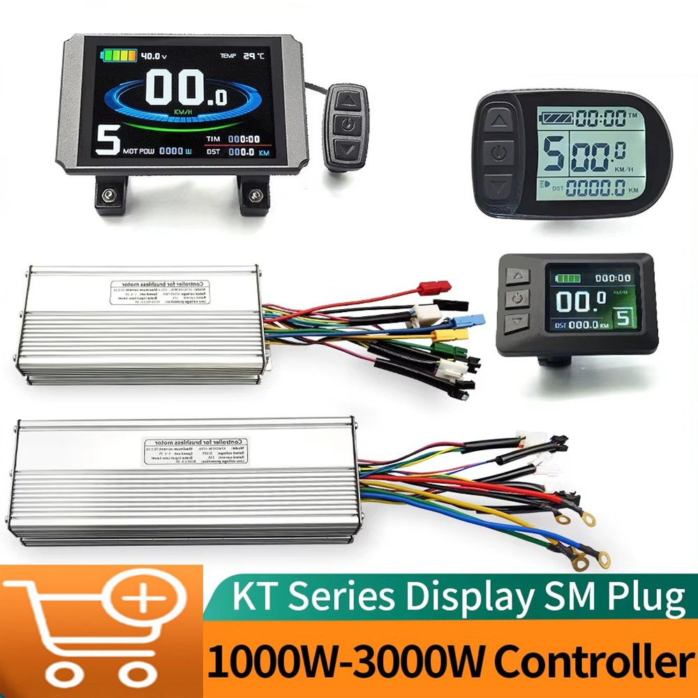 E-bike 36V/48V 30A-50A 1000W-3000W Controller+Display Kits for Electric Bicycle