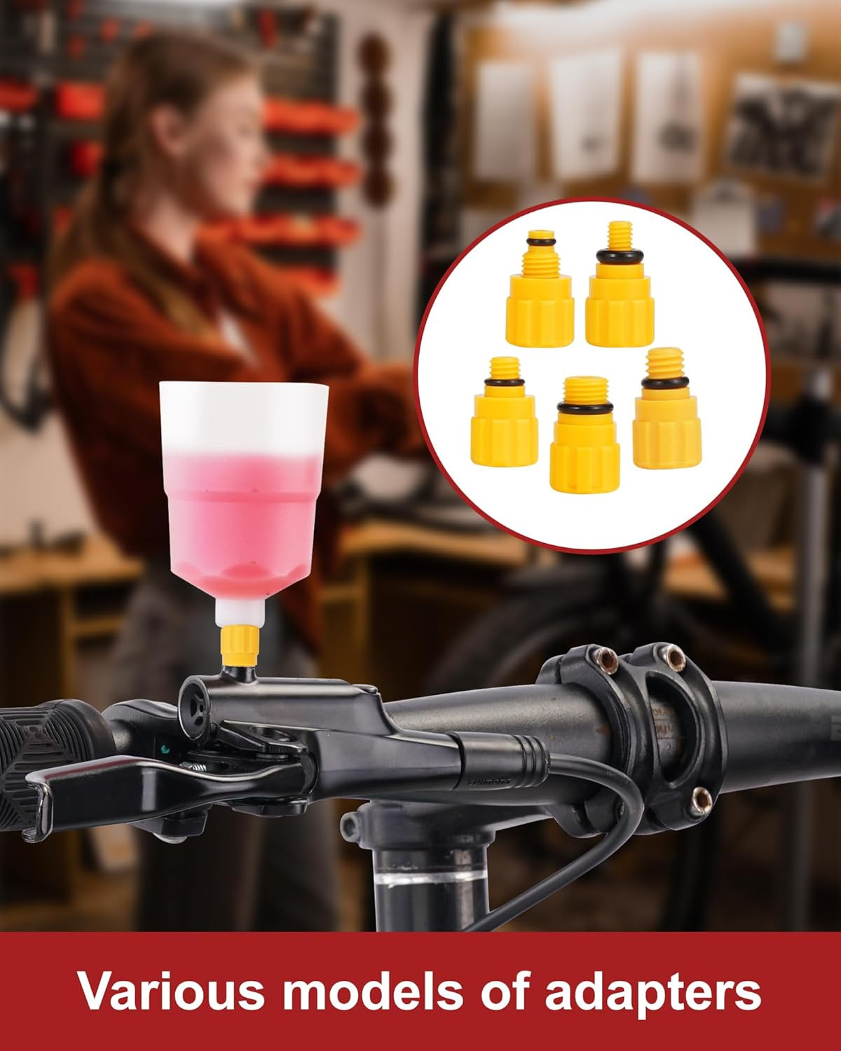 Brake Bleed Kit for Shimano, TEKTRO, TRP Hydraulic Disc Brakes. Bicycle Hydrauli