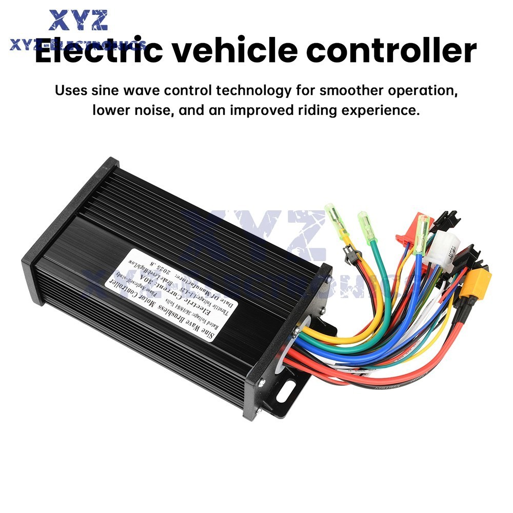 36V48V64V 30A Sine Wave Brushless Motor Controller 750-1500W Driver S866 LCD