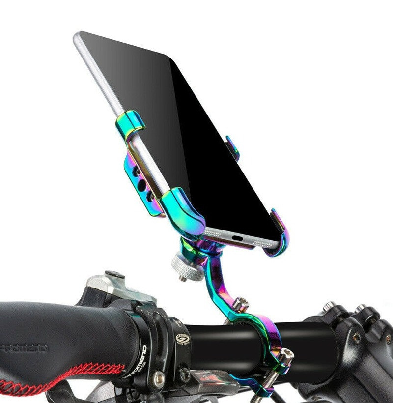 PROMEND 360 Degree Adjustable Bicycle Aluminum Alloy Bike Phone Holder Bracket