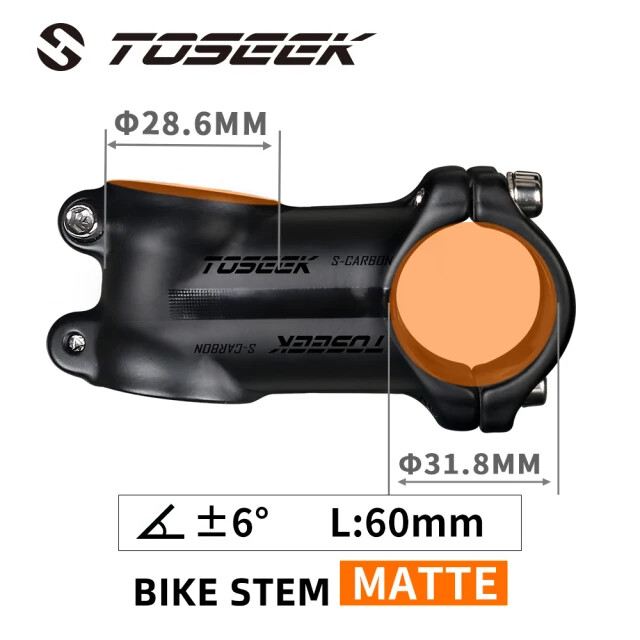 Bicycle Stem 31.8mm MTB Road Bike Handlebar Stem Angle 6/17Degrees 60-120mm