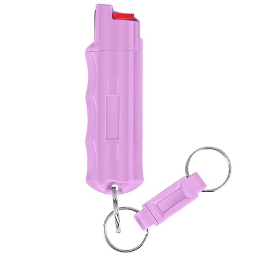 Pepper Spray, Maximum Police Strength, 0.54 fl oz, Quick Release Purple