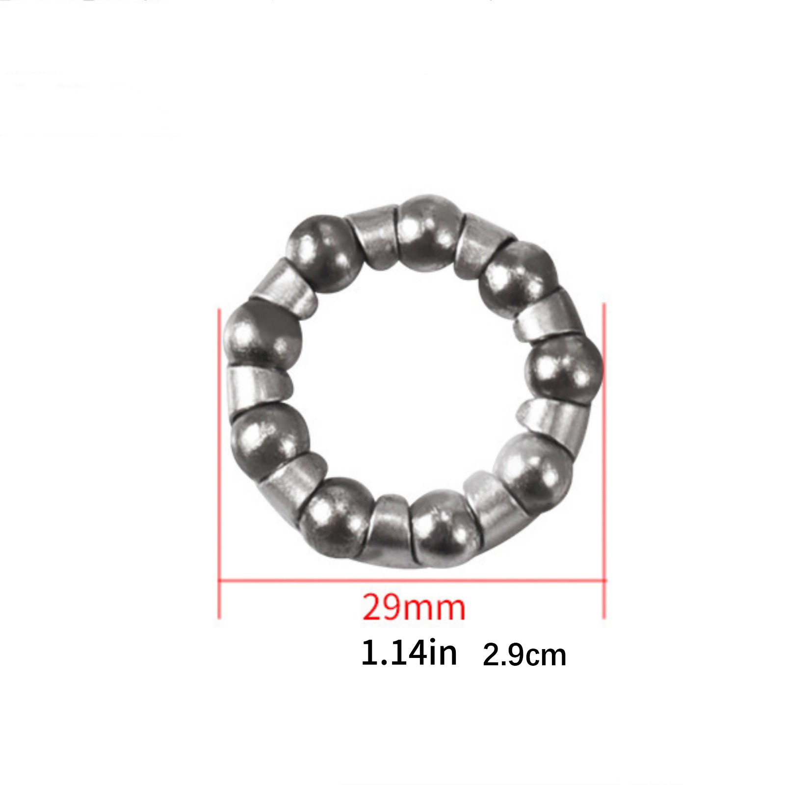 5PCS Silver 1/4 in x 9 Balls Bicycle Crank Ball Bearing Bicycle Accessories