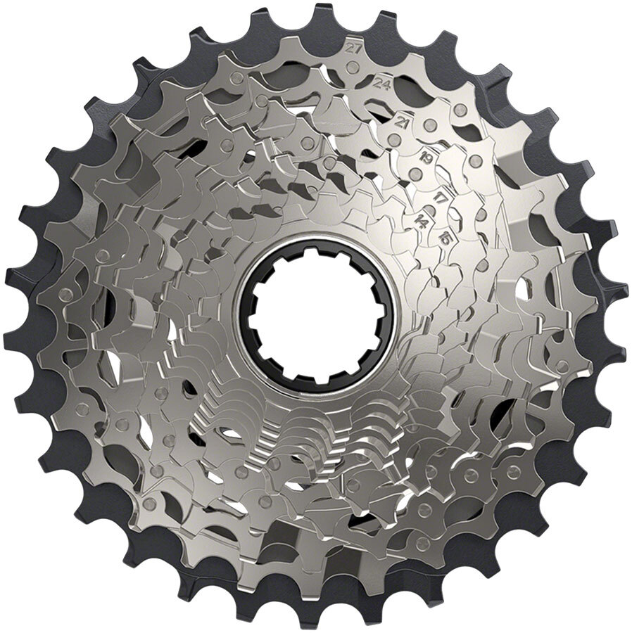SRAM Force AXS XG-1270 Cassette – 12-Speed, 10-30t, Silver, For XDR Driver