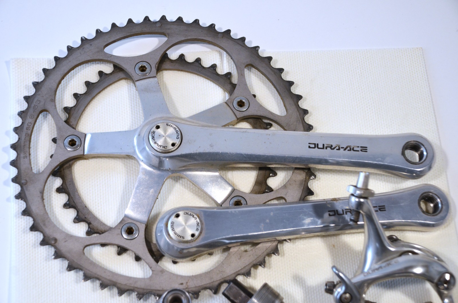 Dura Ace 7400 mixed 8 / 9 speed Groupset Group Eroica build w/ headset
