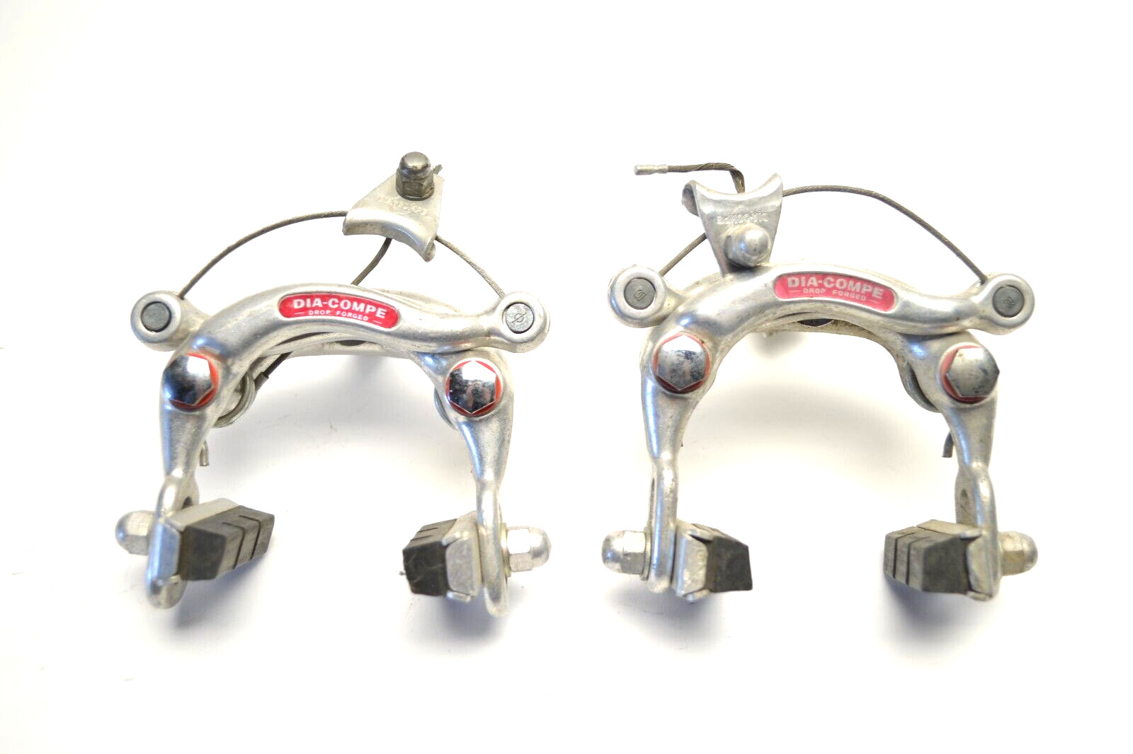 DIA COMPE DROP FORGED 610 BICYCLE RED LABEL CENTER PULL BRAKE SET 56 MM JAPAN
