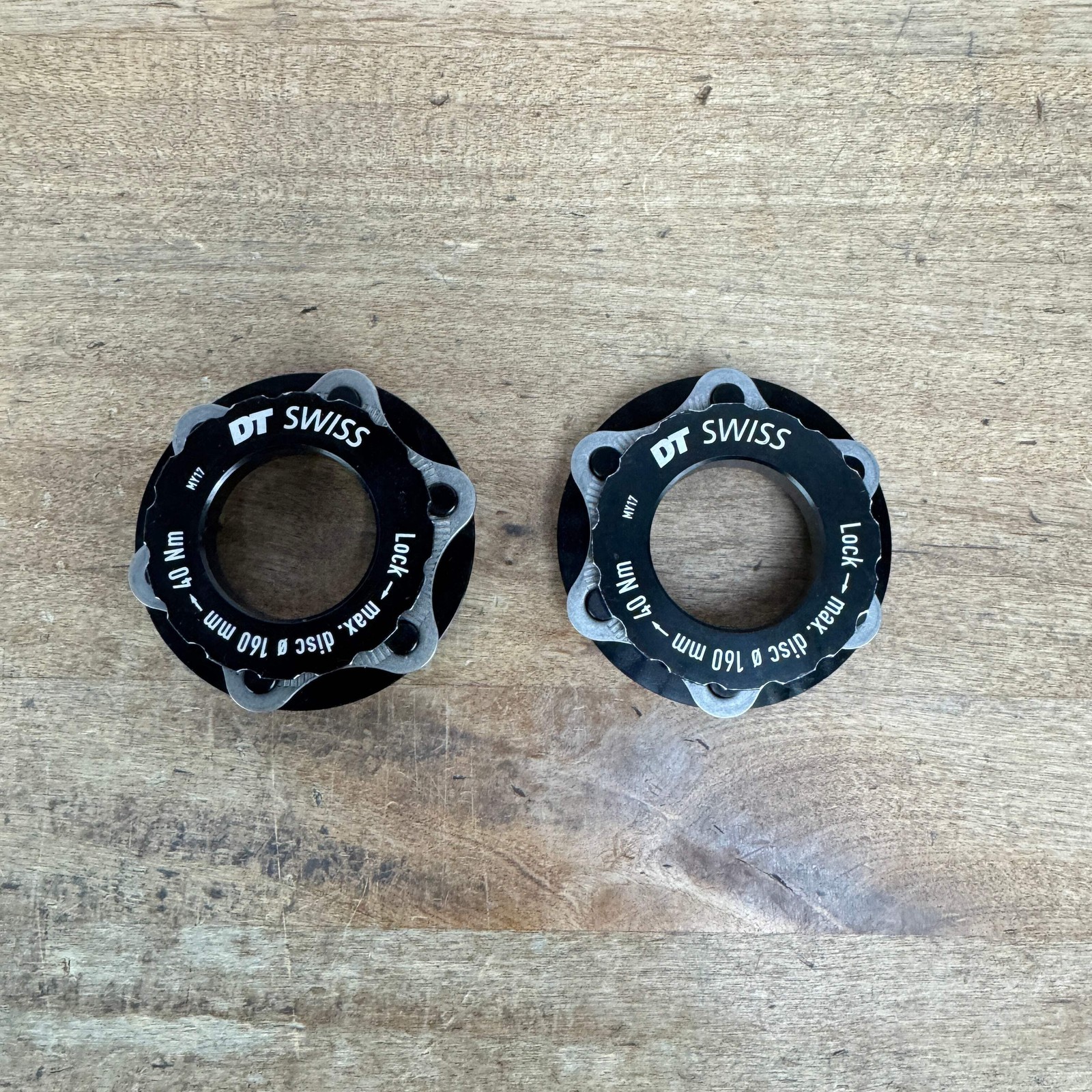 Pair of DT Swiss Center Lock to 6-Bolt Disc Brake Rotor Adaptors 31g
