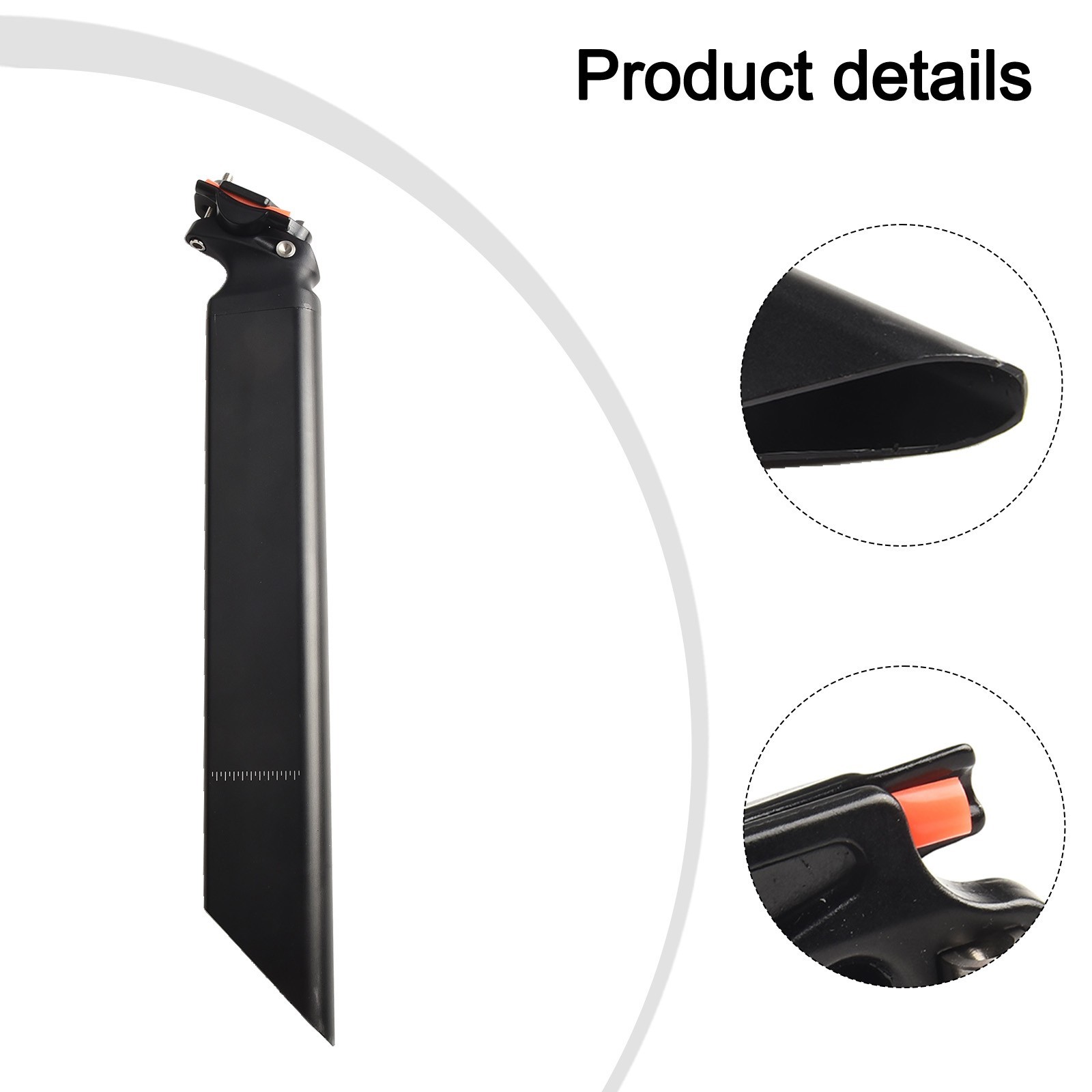 Fixed Gear Road Bike Seatpost Two Bolt Ultralight Alloy 58x27MM for Riding