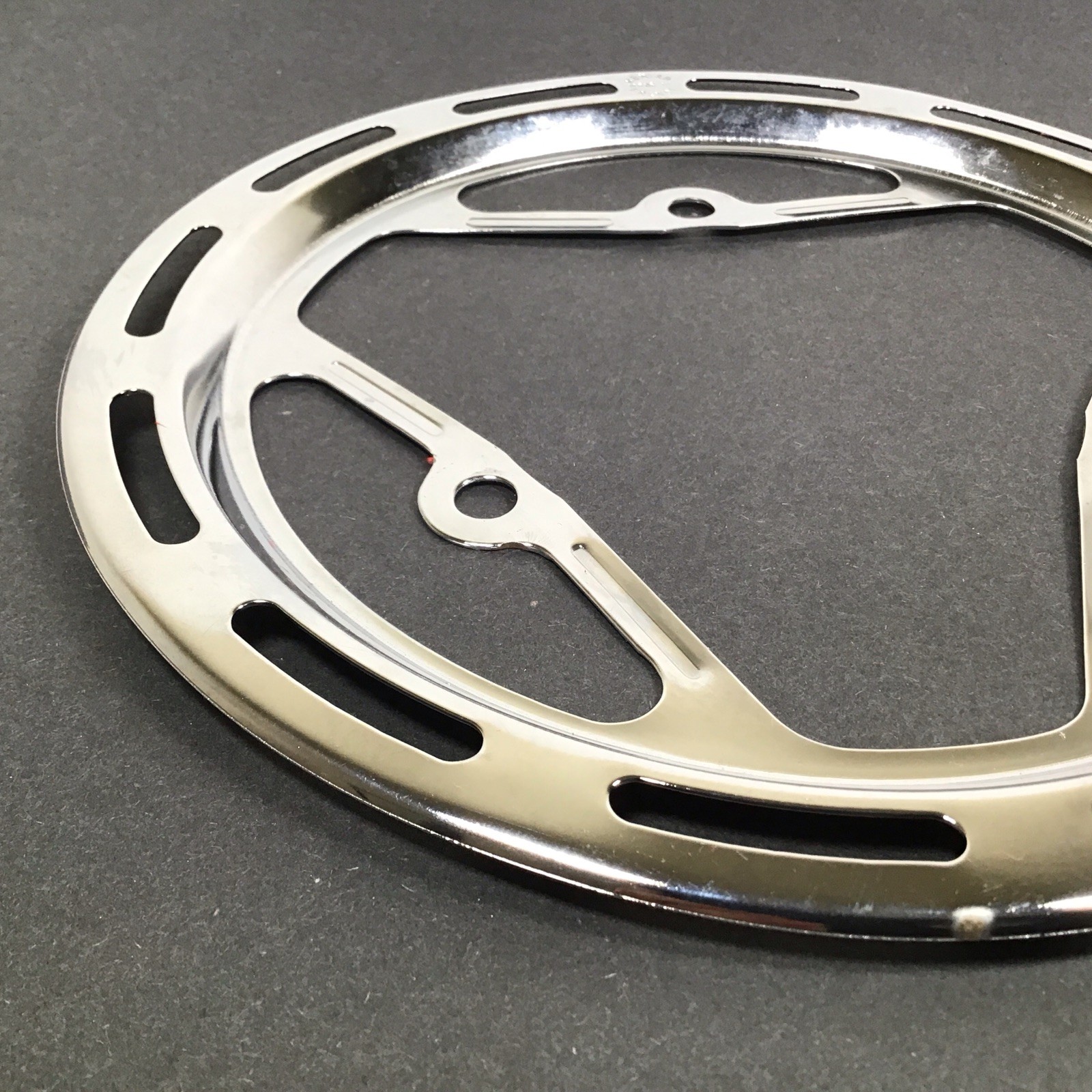 Nervar 3-Bolt Chainring Guard Protector NOS Chromed Steel NOS Vintage Peugeot
