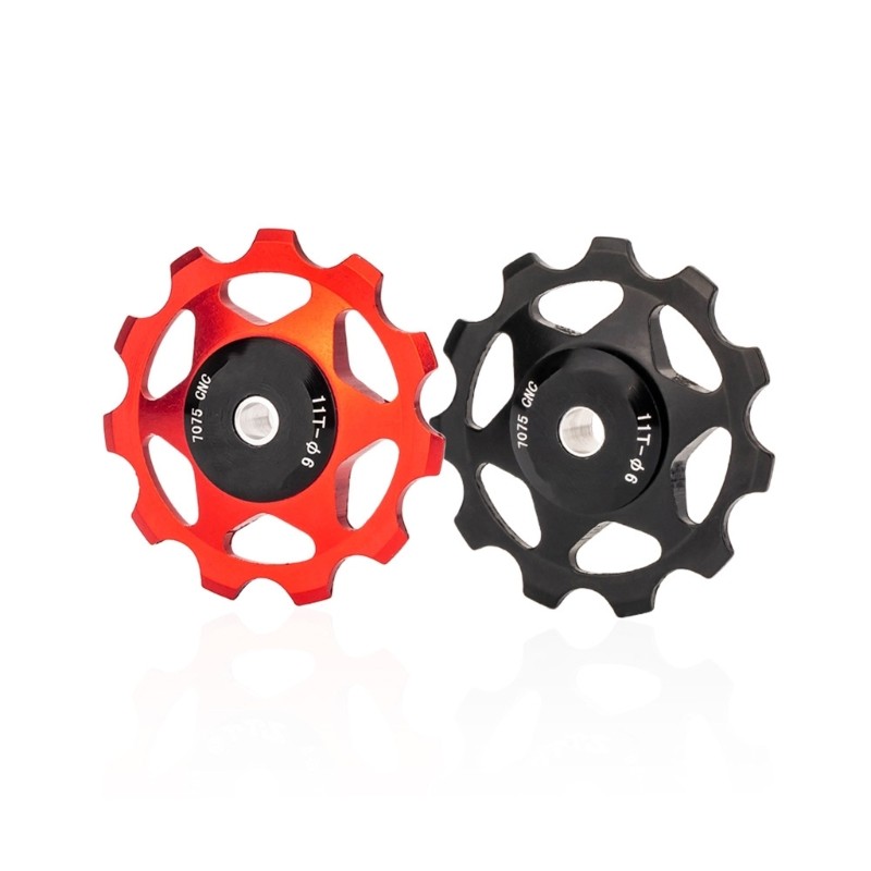 Bicycles Rear Derailleur Pulley, 11T Metal Bearing Aluminum Alloy Pulley Wheel