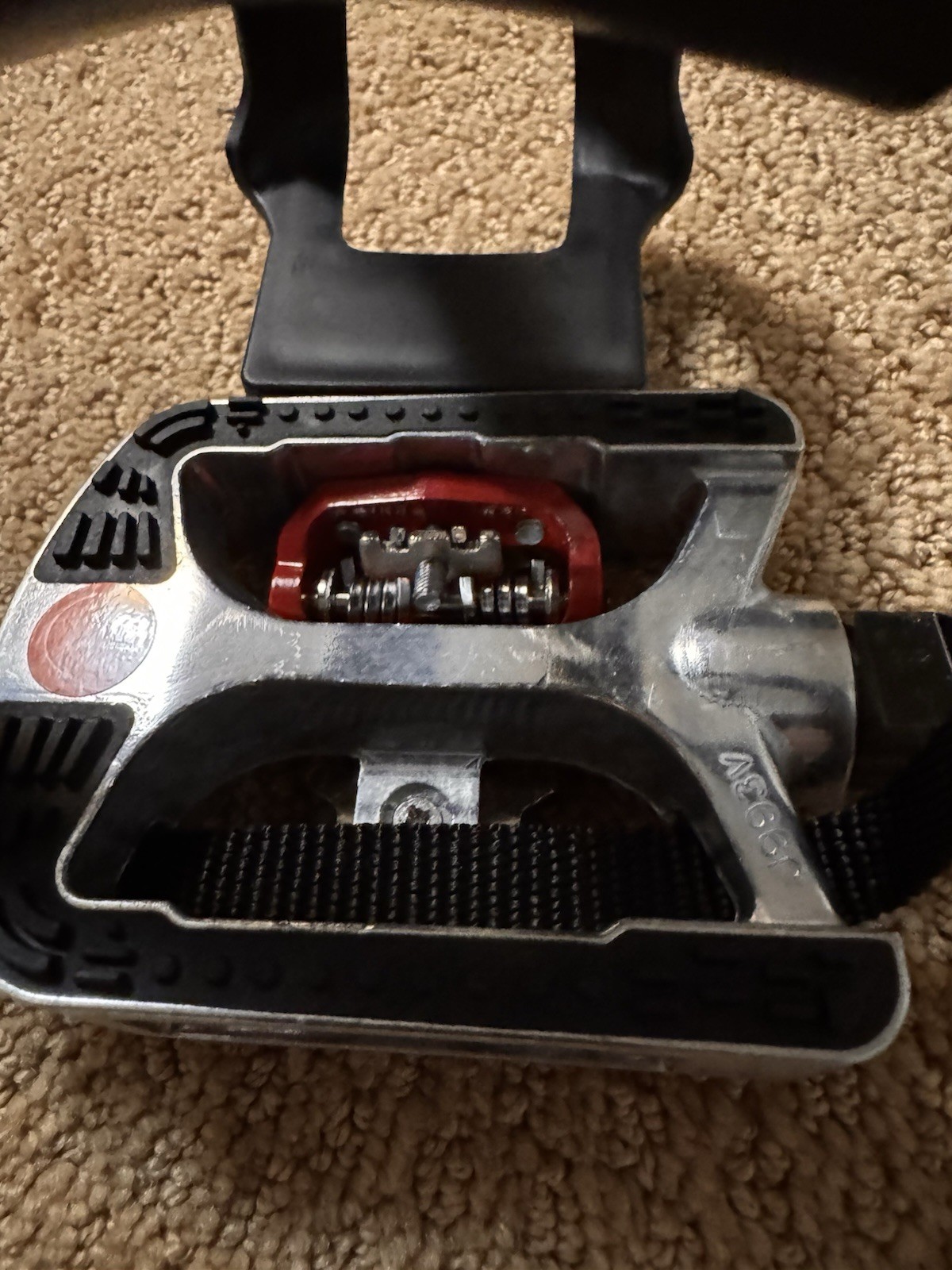 Clipless Bike Pedals w/ Toe Clips & Straps 9/16 in Sealed Bearings