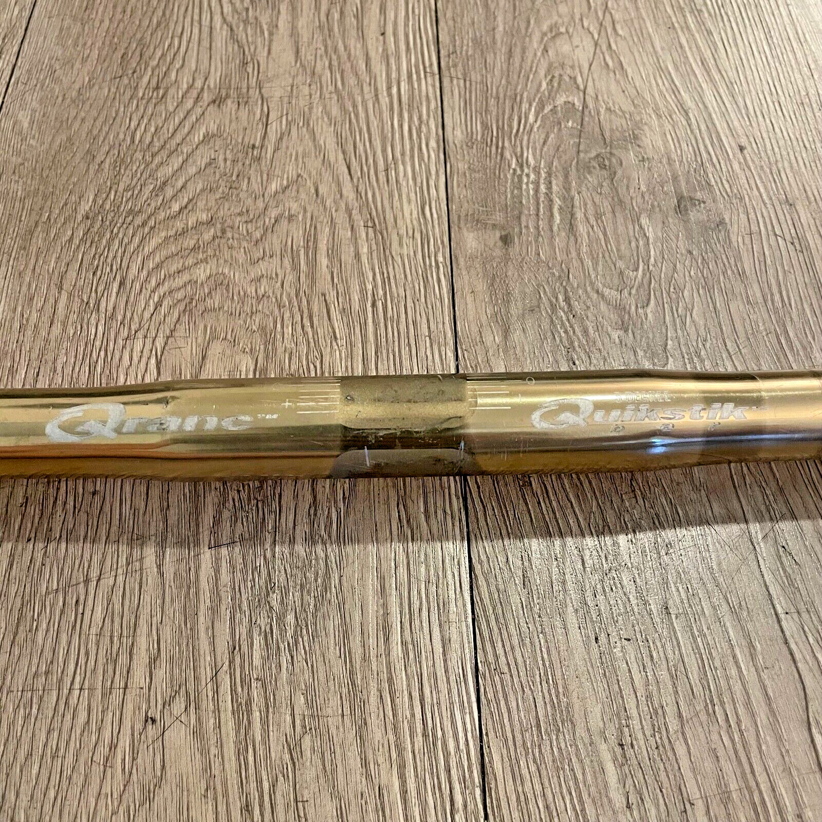 Vintage Rare Qranc Quikstik Bar Handlebar Anodized Gold 570 mm 25.4 Flat MTB