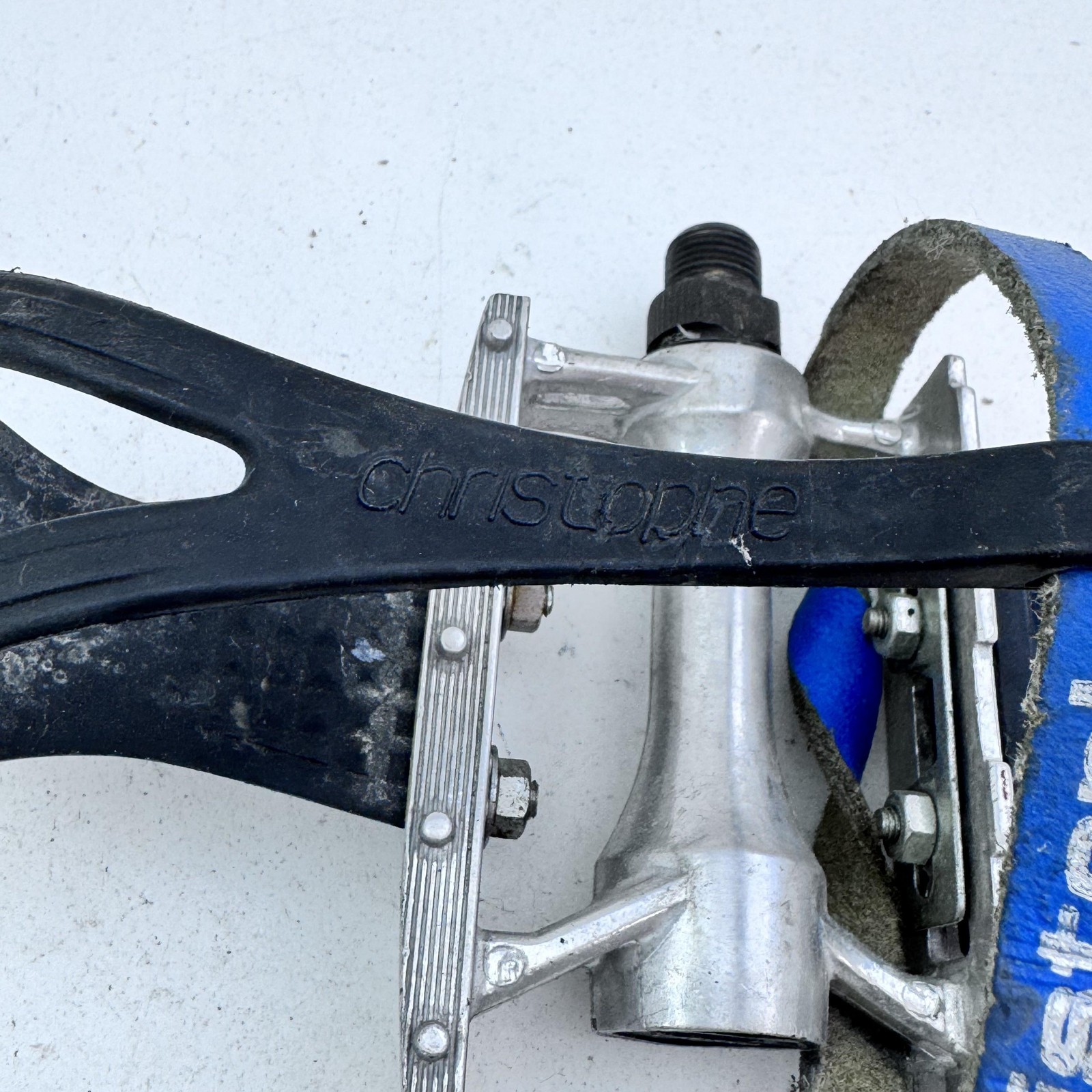 Vintage MKS AR-5 Road Bike Pedals Christophe Toe Clip Strap Reflectors 9/16 A39