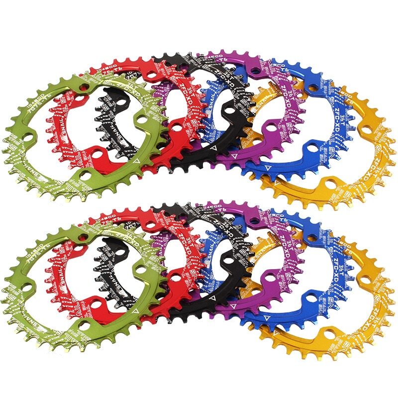 104BCD MTB Round Narrow Wide Chainring Bike Chainwheel 30/32/34/36/38/40/42T