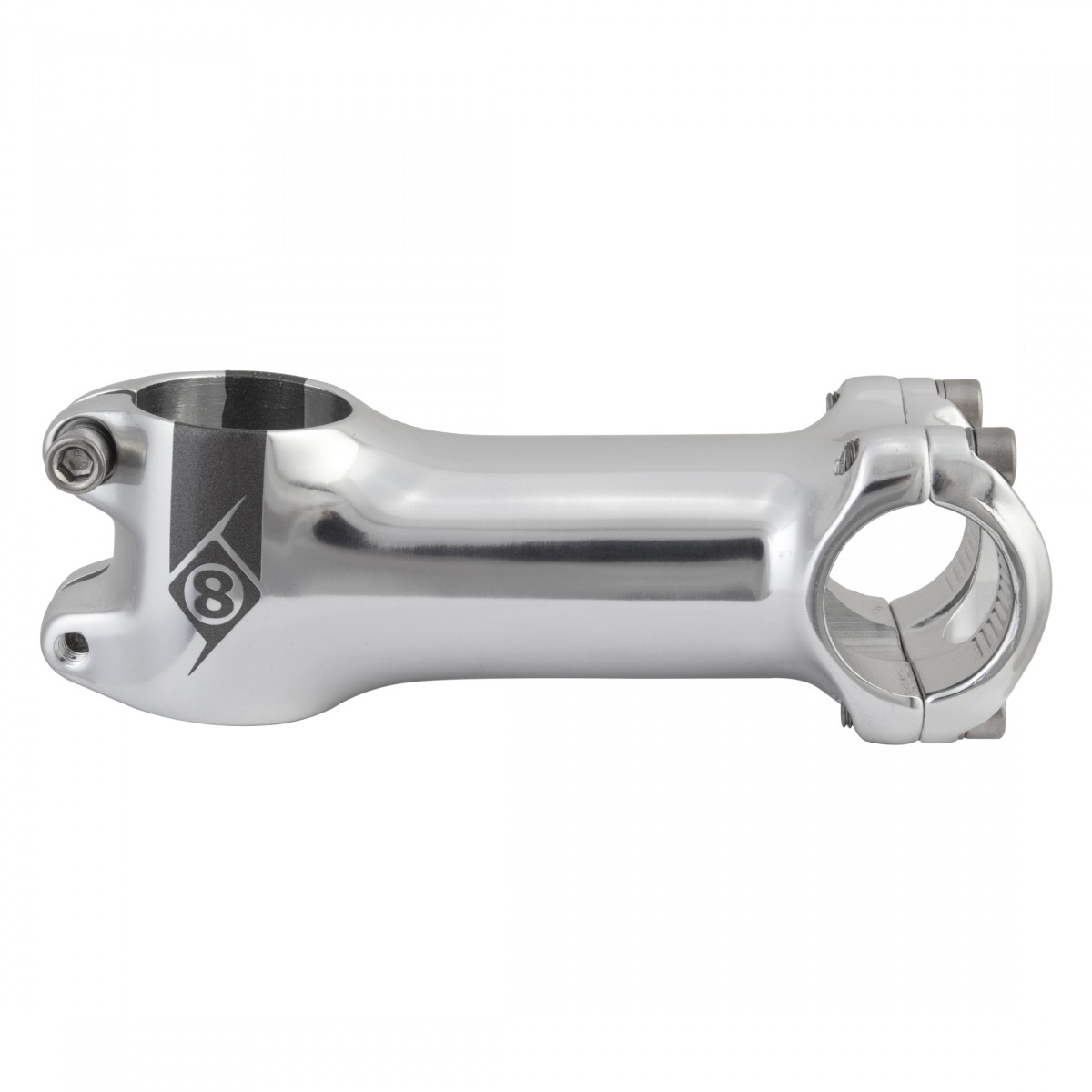 Origin8 Pro Fit Stem Bar 25.4mm 90mm +/-6 Deg Silver Aluminum Road / Mountain