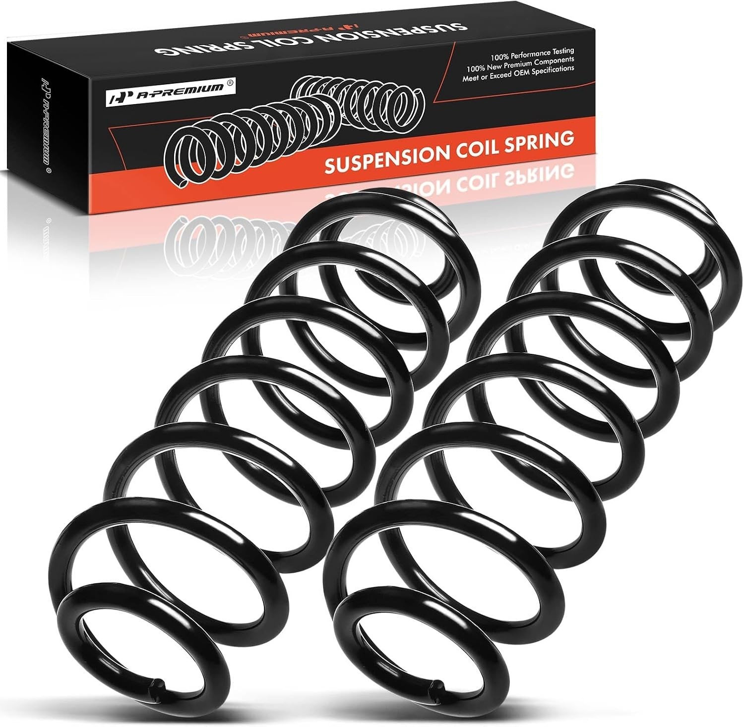 2Pcs Rear Suspension Coil Spring Set Compatible with Audi A4 Quattro 2009-2012,
