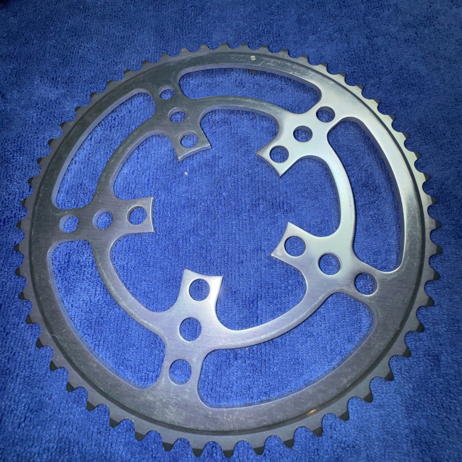 VNTG STRONGLIGHT ALY CHAINRING 86 BCD X 53T SIL FOR MODELS 80.99,100 NEW W/O PKG
