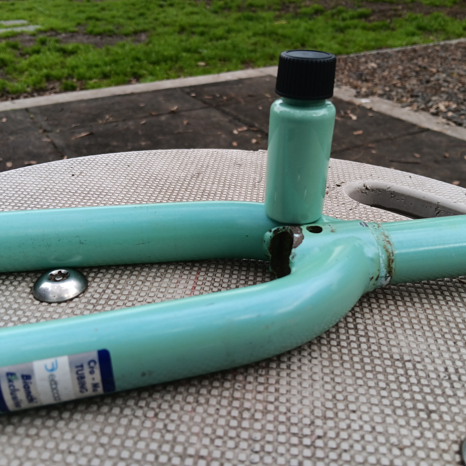 Vintage 1″ Bianchi Road Fork 27″ Wheel road bike Alfana Includes Touch-up Paint