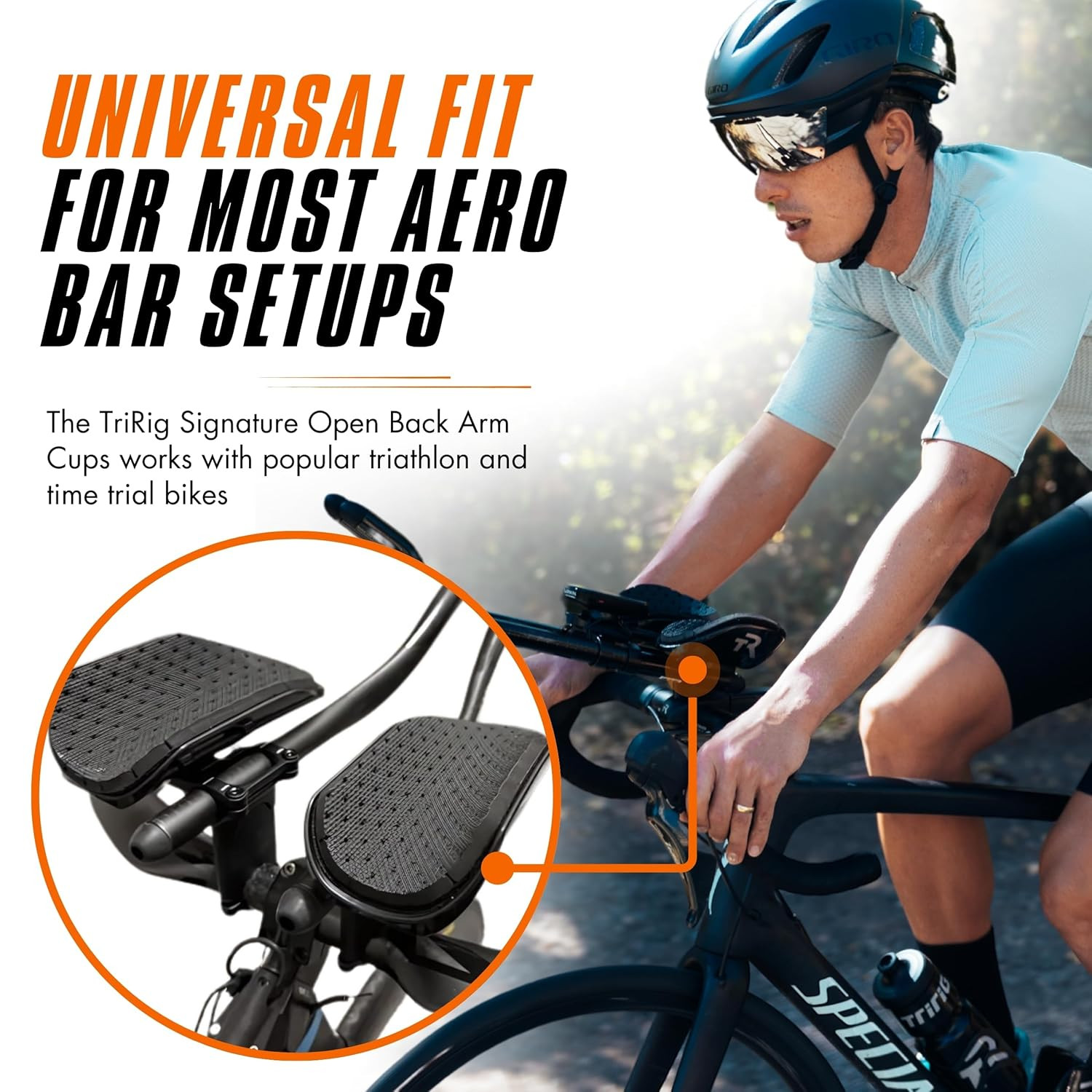 Ultra-Light Open Back Aerobar Pads for Road & Tri Bikes – Fits Most Aero Bars