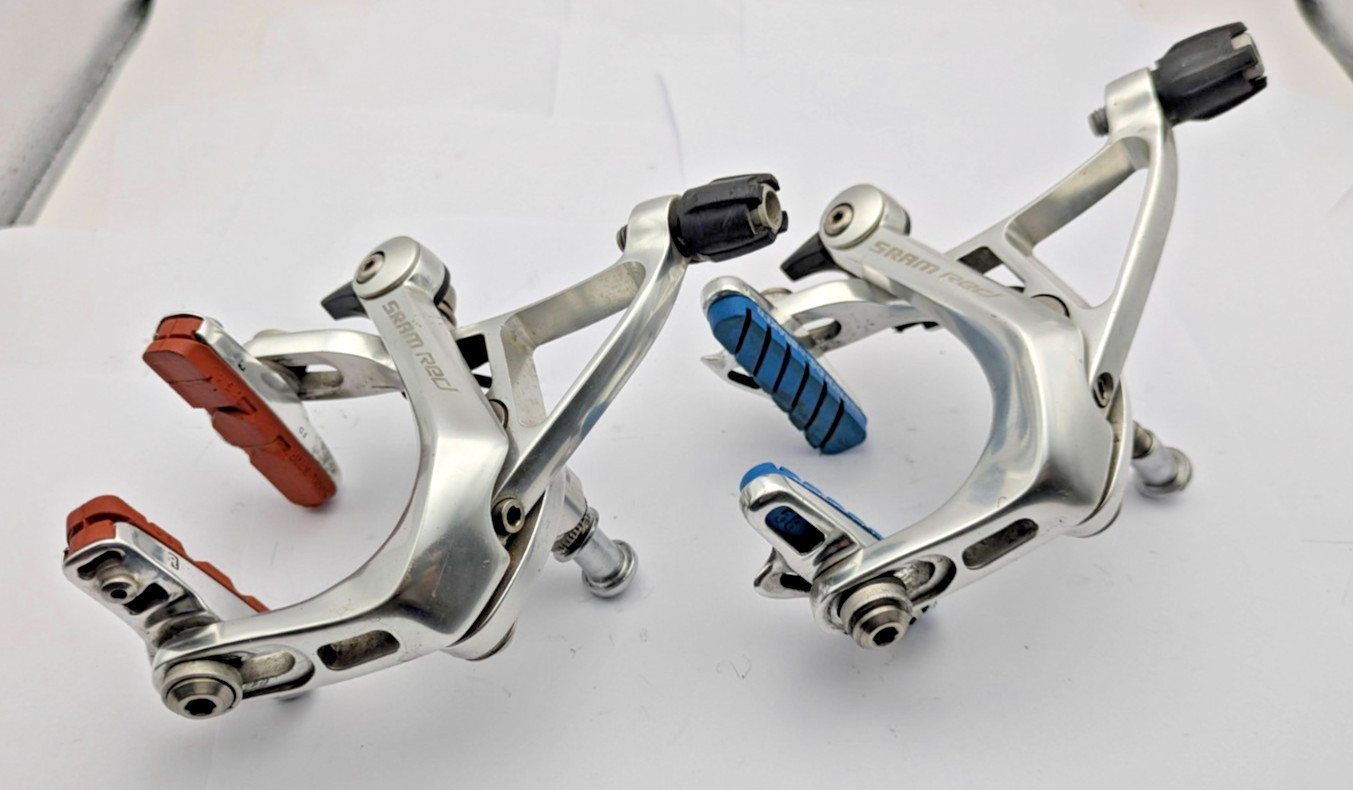 SRAM RED BRAKE SET Front & Rear Calipers Rim Brakes 290g SILVER 05T00004139