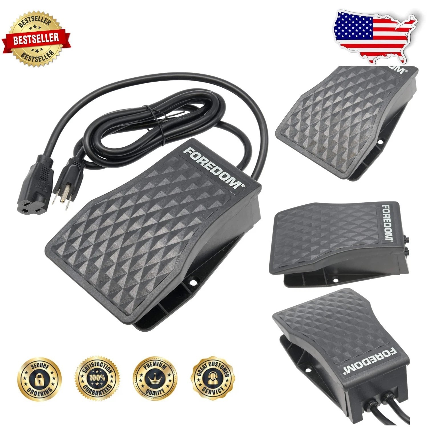 Heavy Duty Foot Pedal Control 115V Modern Plastic Variable Speed for SR L Motors
