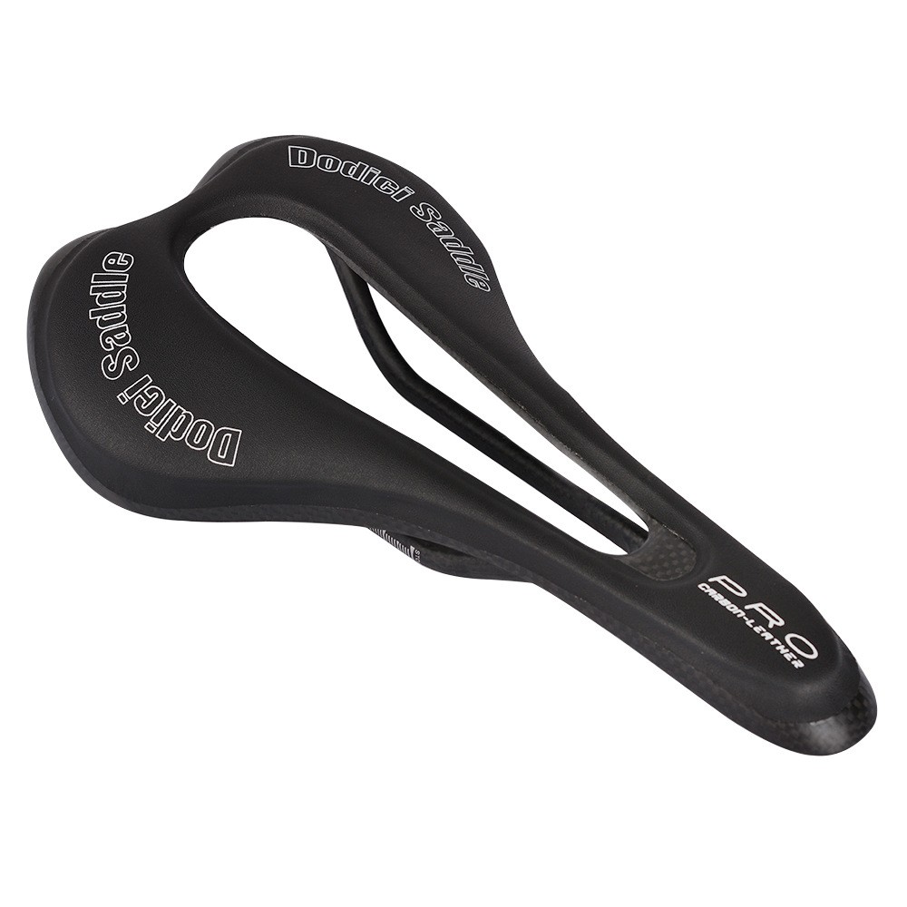 Carbon+EVA Leather Bicycle Saddle Racing Mountain Road Bike Seat 270*143mm 125g