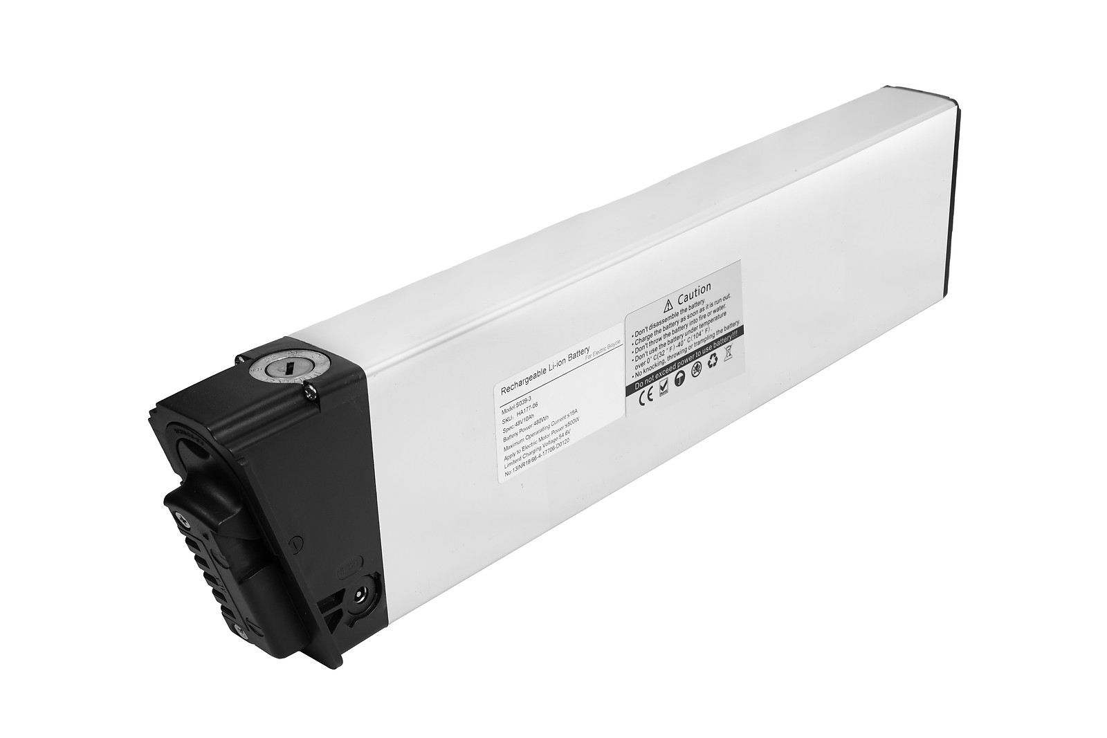 48V 10Ah Sliverfish Lithium-ion Battery For 500W Electric Bicycle E-bike Battery