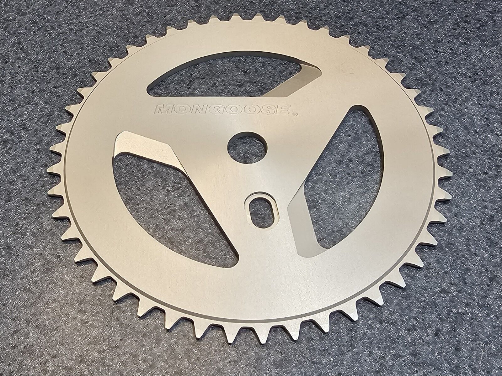 BMX 46T Mid School Mongoose Chainsaw Sprocket 2024 Heat Treated Aluminum RARE