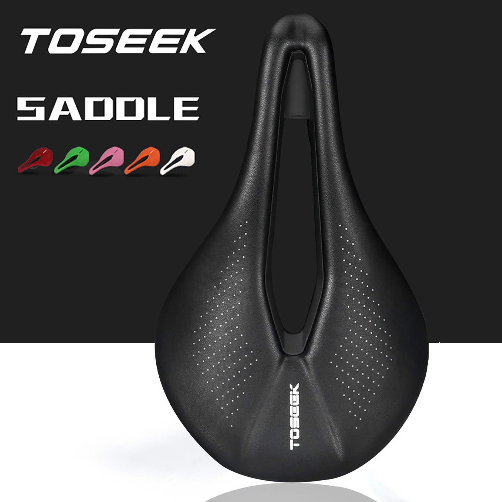 TOSEEK Bicycle Saddles Cushion Hollow Honeycomb Cycling Racing Road Bike Seats