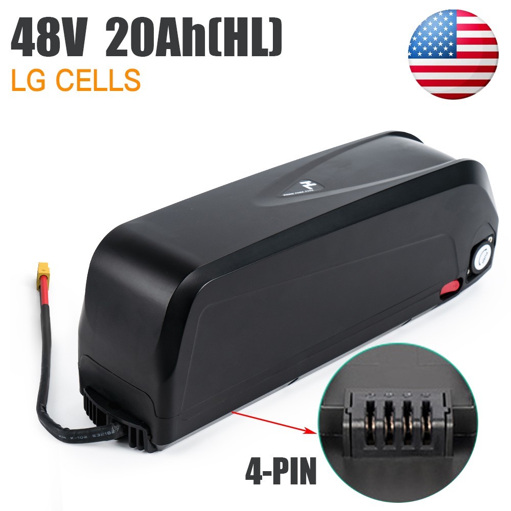 4-PIN 48V 20AH EBike LG Cells Lithium Battery PACK For 5~2000W Electric Bike