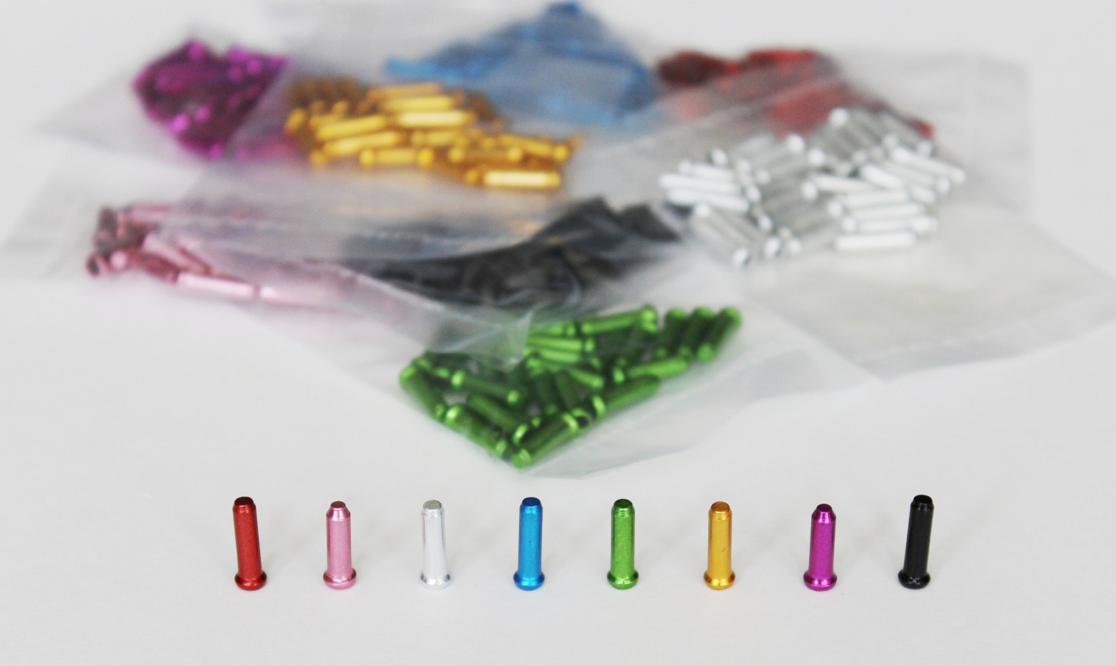 Bicycle Bike Brake Derailleur Shifter Cable End Caps tips crimp 25-100Pcs