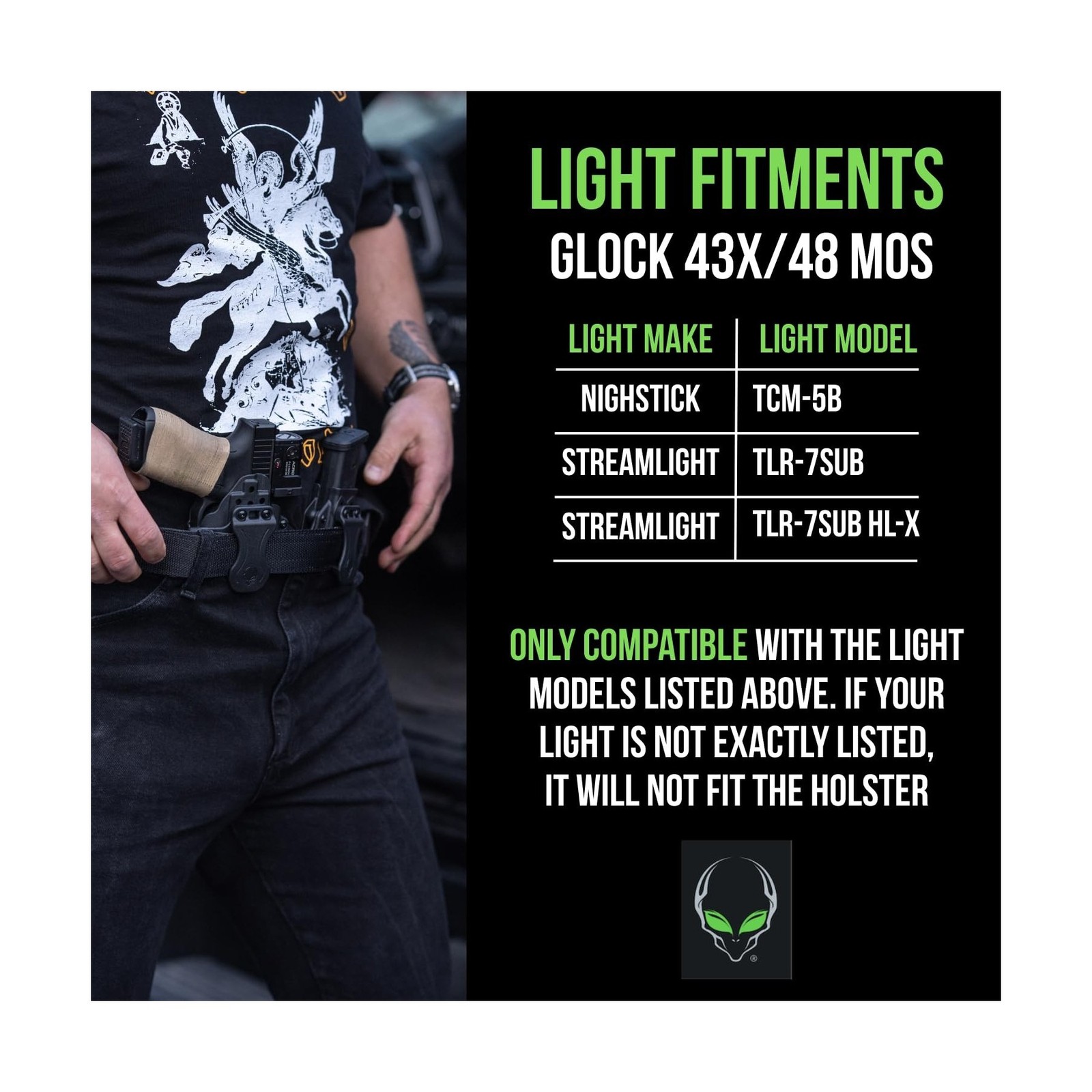 Alien Gear Photon Holster – IWB or OWB, Right or Left Hand, Optics Ready, Com…