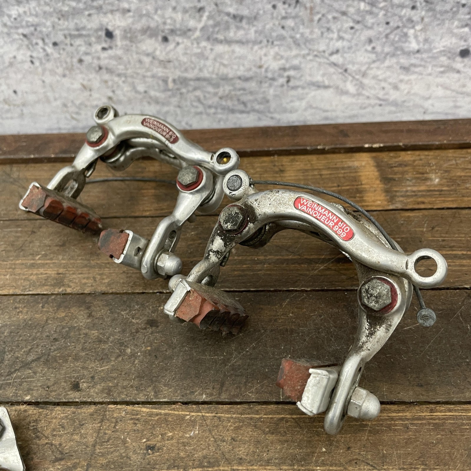 Vintage Weinmann Vainqueur 999 610 Center Pull Brake Calipers Set Pair Road Bike